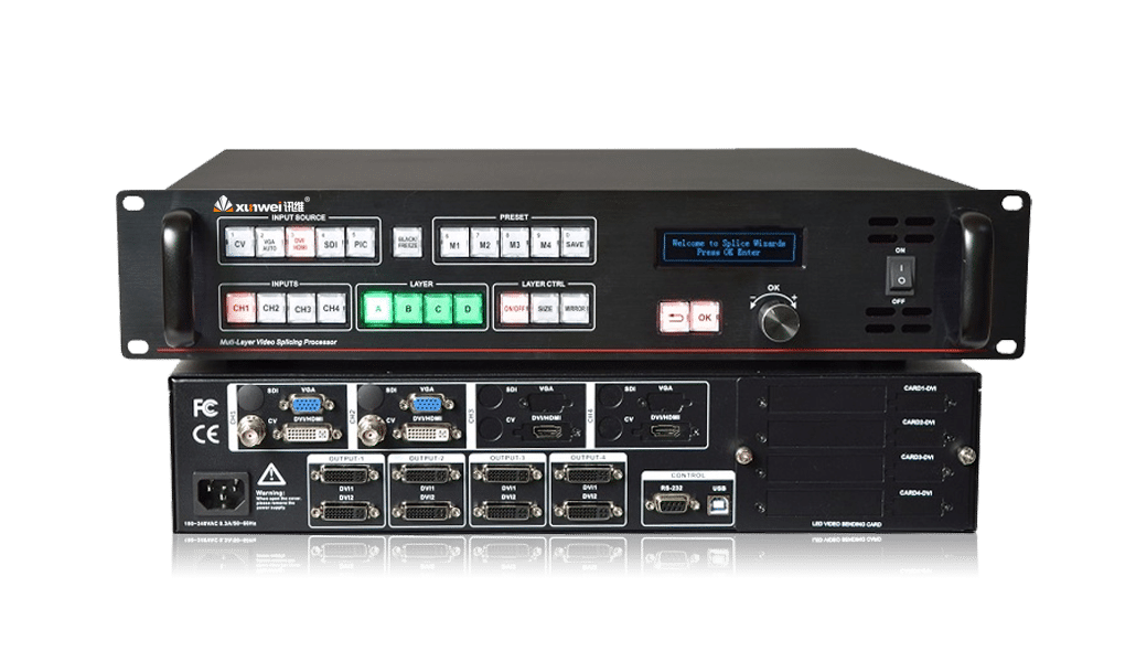 4通道LED拼接处理器