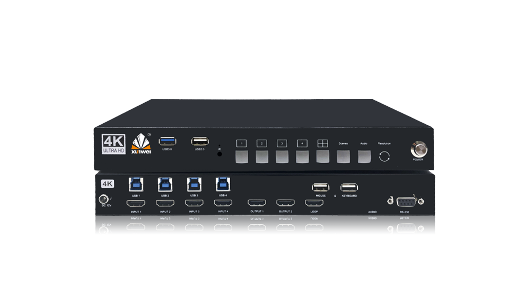 4K画面分割器(带透传)