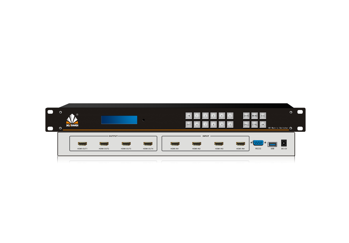 4路HDMI无缝矩阵